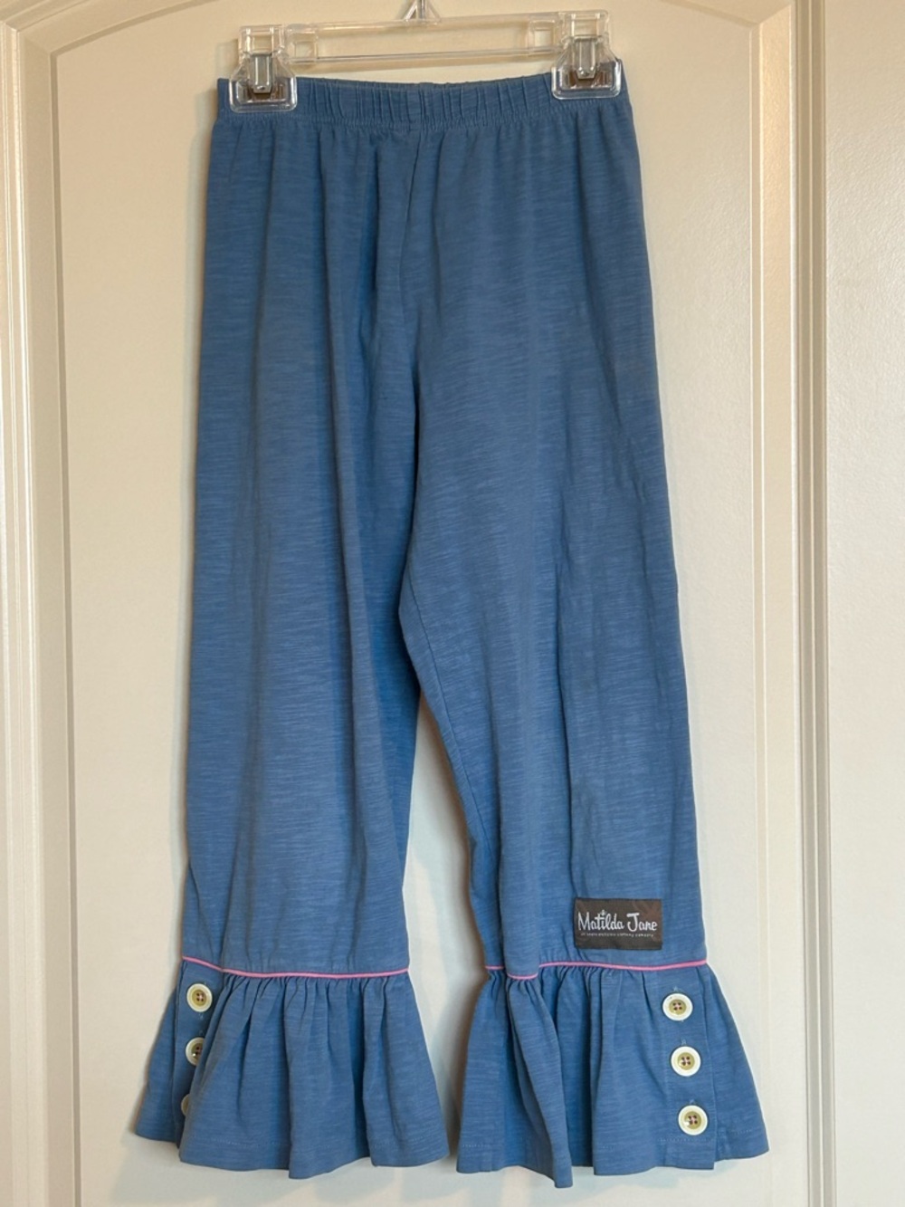 Sz8 Matilda Jane Denim Delight Big Ruffle Pants